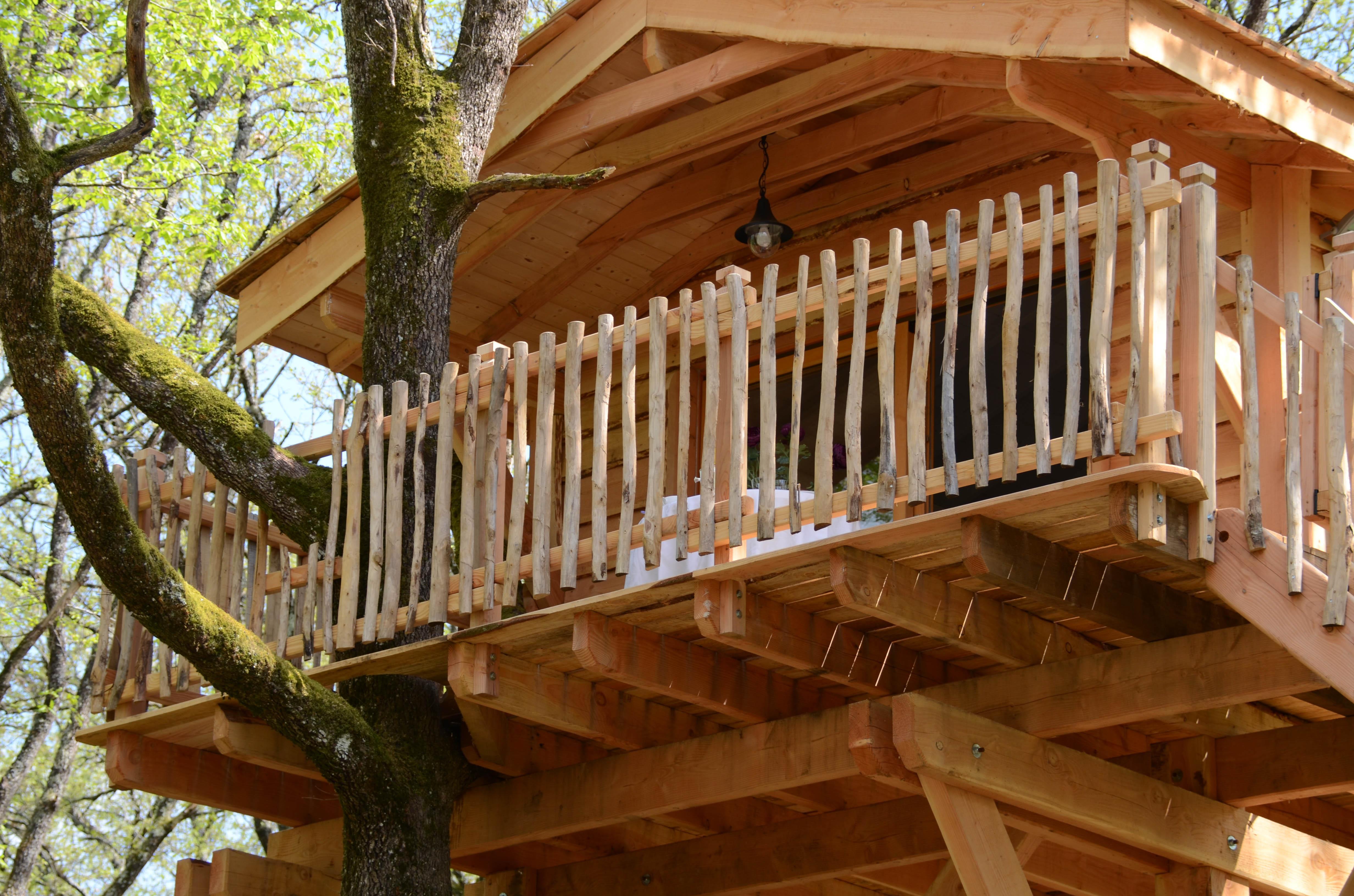 Accommodation - Cabane Perchée Spa Clémence - La Ferme de Sirguet