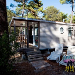 Mietunterkunft - Cottage Alize (2 Zimmer) - Airotel Camping de La Côte d'Argent