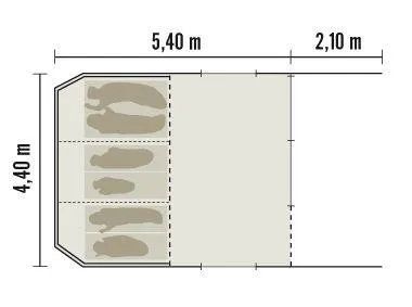 Tente Luxe Biscaya 33M² (Sans Sanitaires)