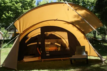 Mietunterkunft - Luxuszelt Biscaya 33M ² (Ohne Sanitäranlagen) - Camping du Pont de Braye
