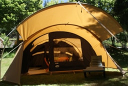 Location - Tente Luxe Biscaya 33M² (Sans Sanitaires) - Camping du Pont de Braye