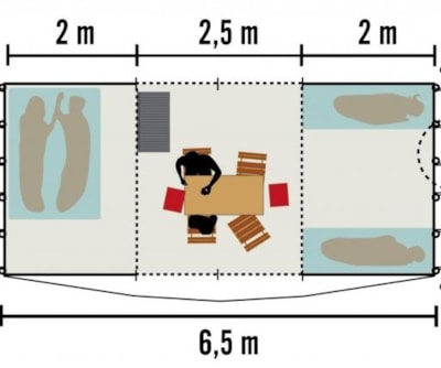Luxury Tent Bora-Bora 25m ² (without toilet blocks) — 4
