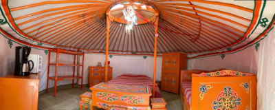 Traditional Mongolian Yurt 20m ² + terrace — 3