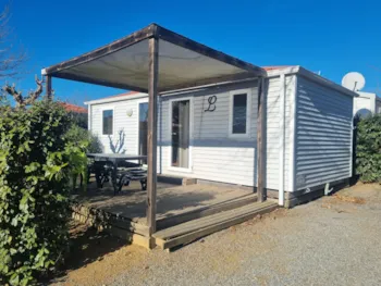 Mietunterkunft - Mobilheim Premium 2 Zimmer Sonntag - Camping Mas des Lavandes