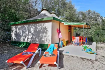 Location - Tente Meublée Tournesol - Domaine de La Sablière - naturiste