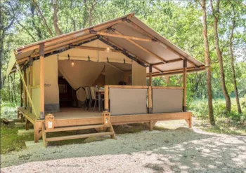 Location - Tente Meublée Lodge - Domaine de La Sablière - naturiste