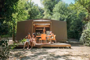 Mietunterkunft - Ausgestattetes Maori Zelt - - Domaine de La Sablière - naturiste