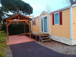 Location - Mobil Home Easy Pmr Climatisé - 29M² - 2 Chambres - Camping & Spa CAP SOLEIL