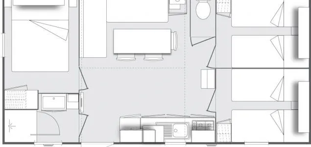 Mobil Home Africa - 29M² - 3 Chambres