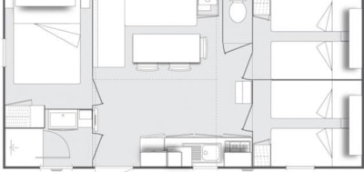 Mobil home AFRICA - 29m² - 3 bedrooms