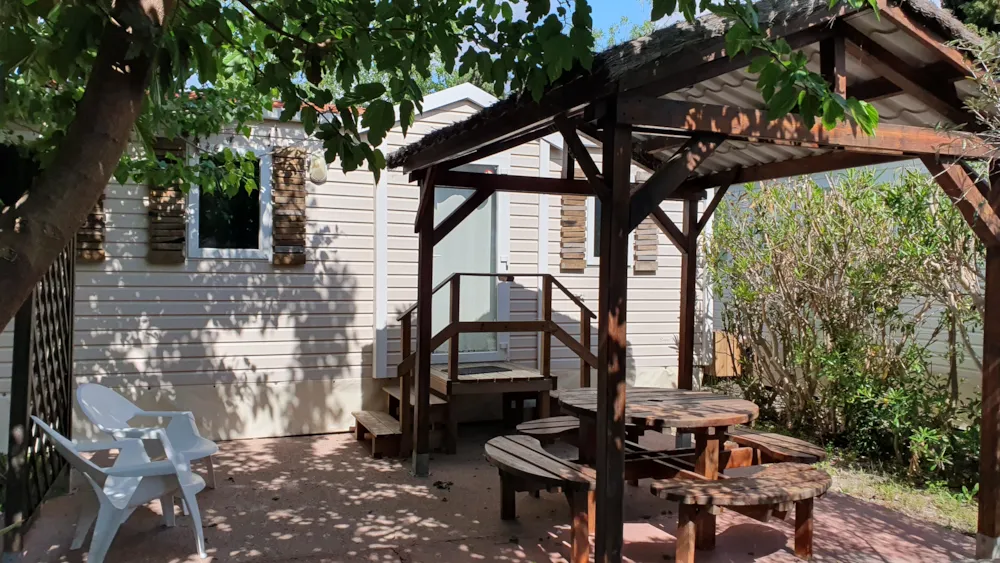 Location - Mobil Home Africa - 29M² - 3 Chambres - Camping & Spa CAP SOLEIL