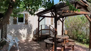 Huuraccommodatie(s) - Stacaravan Africa - 29M² - 3 Kamer - Camping & Spa CAP SOLEIL