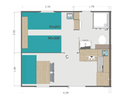 Mobile-home  1 bedroom - n°34B — 4