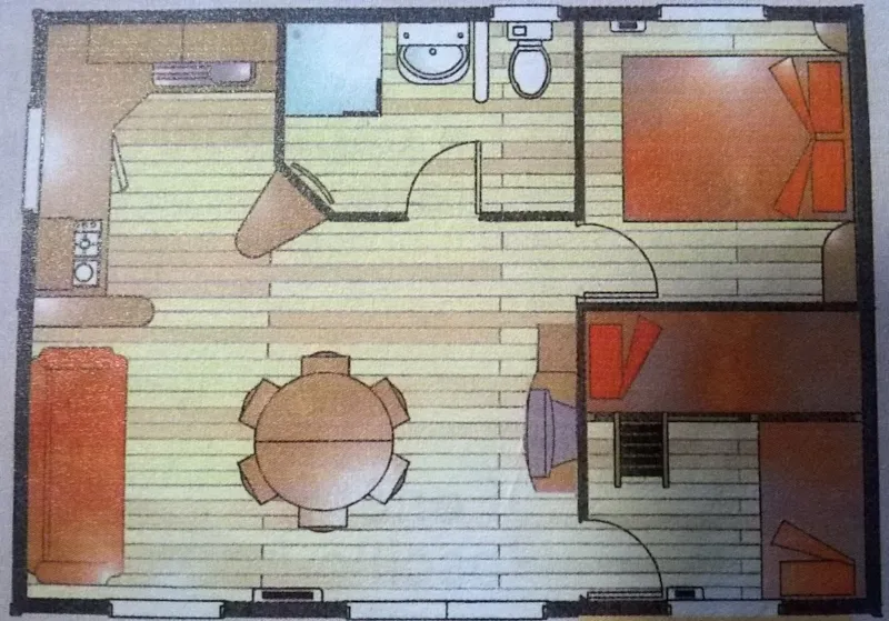 Chalet 30M² N°86 - 2 Chambres - Terrasse