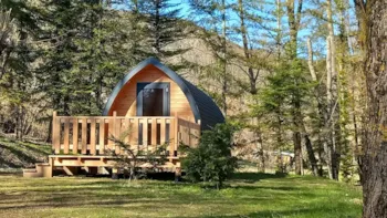 Mietunterkunft - Cabane "Lou Beal" - Camping Le Pré de Charlet