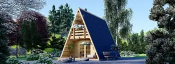 Accommodation - A-Frame Cabin - Camping La Cascade