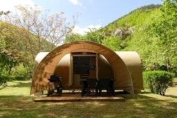 Huuraccommodatie(s) - Stacaravan Coco Sweet 16M² Beneden Bij De Rivier - Camping COUDERC