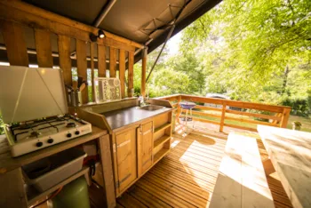 Mietunterkunft - Safari Lodge Mit Privaten Sanitäranlagen - Camping Les Tailladis