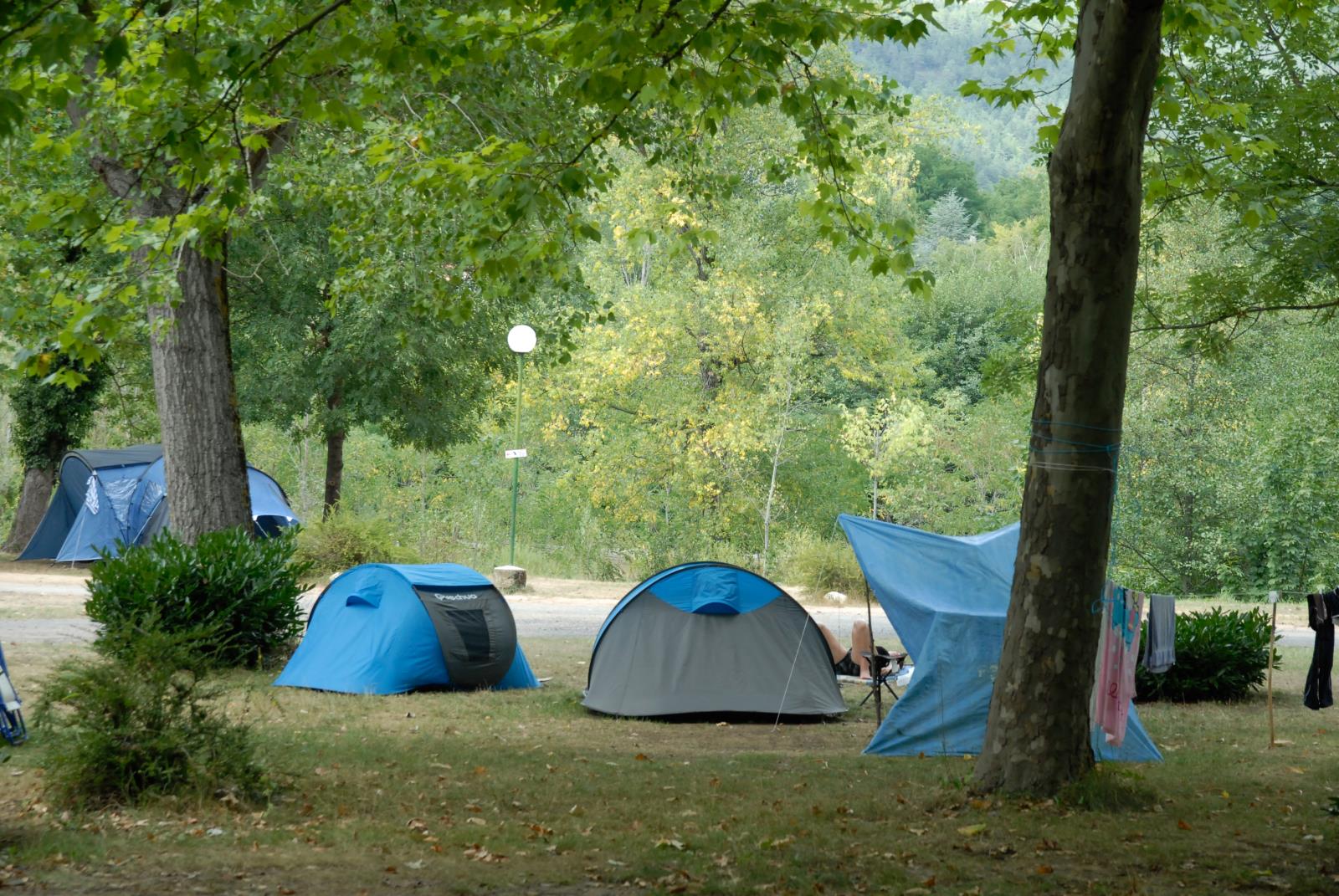 Pitch - Hicker Package ( 1 Person (Walker Or Cyclist), 1 Tent) - Camping Le Pont du Tarn