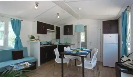 Mobil-Home Orchidée Grand Confort 35M² - 2 Chambres + Terrasse Couverte + Clim + Tv + Lv