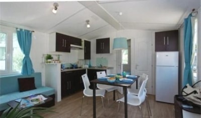 Mobile home Orchidée Grand Confort 35m² - 2 bedrooms + sheltered terrace + CLIM + TV + LV