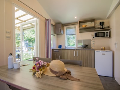 Mobile home Astria Standard 16 m² - 1 bedroom + sheltered terrace + TV