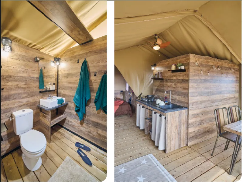 Lodge Kenya Evasion Confort 34M² - 2 Chambres 2/5 Personnes (Avec Sanitaires) + Terrasse