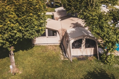 Ready to Camp Package: equipped tent with electricity