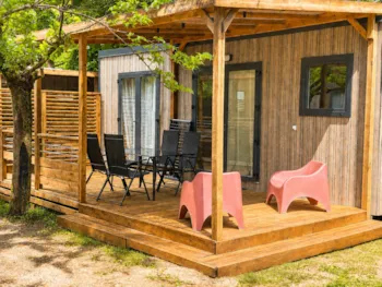 Accommodation - New// Mobile Home Oasis Premium 35M² - 2 Bedrooms + Covered Terrace + Lv + Tv + Clim + Plancha - Flower Camping Le Pont du Tarn
