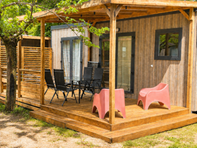 NEW// Mobile home Oasis Premium 35m² - 2 bedrooms + Covered terrace + LV + TV + Clim + Plancha