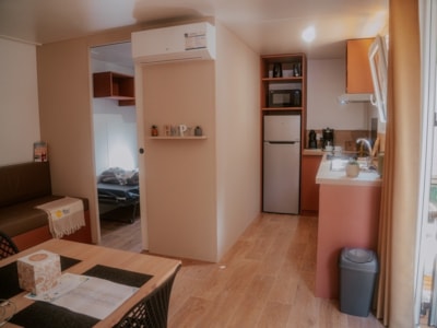 NEW// Mobile home Oasis Premium 35m² - 2 bedrooms + Covered terrace + LV + TV + Clim + Plancha