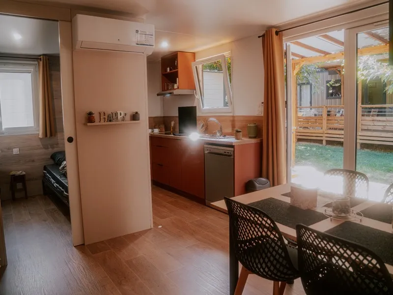 New// Mobil-Home Oasis Premium 35M² - 2 Chambres + Terrasse Couverte + Lv + Tv + Clim + Plancha