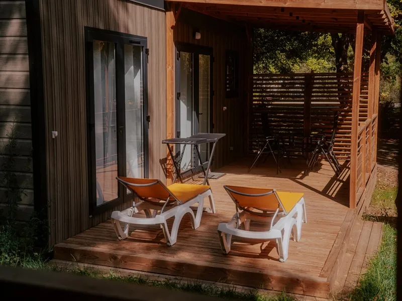 New// Mobil-Home Oasis Premium 35M² - 2 Chambres + Terrasse Couverte + Lv + Tv + Clim + Plancha