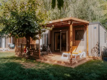 New// Mobil-Home Oasis Premium 35M² - 2 Chambres + Terrasse Couverte + Lv + Tv + Clim + Plancha