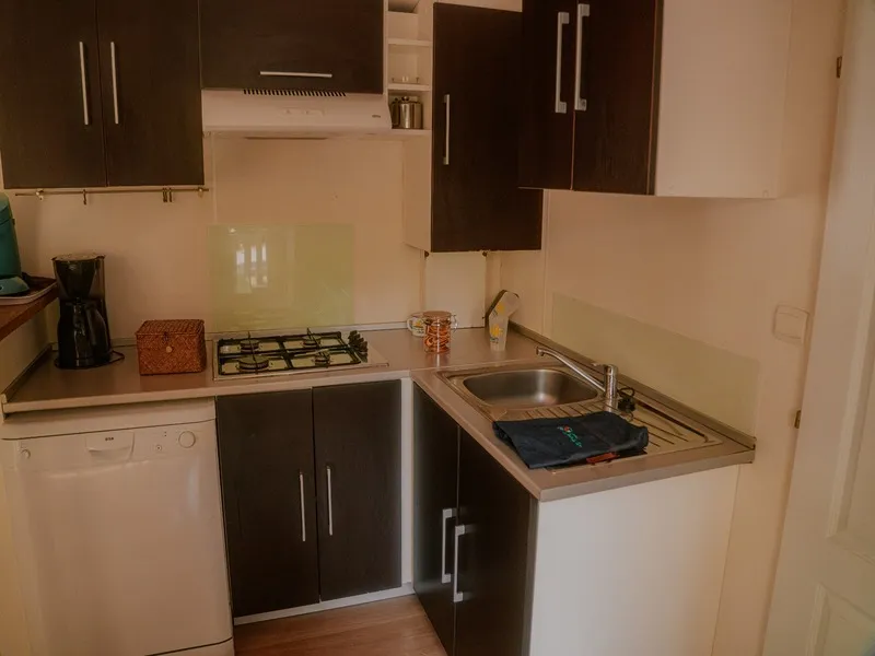 Mobil-Home Orchidée Grand Confort 35M² - 2 Chambres + Terrasse Couverte + Clim + Tv + Lv