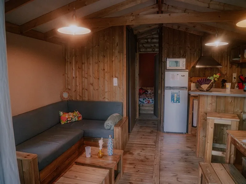 Cabane Lodge Premium Sur Pilotis 32M² - 2 Chambres (Avec Sanitaires) + Terrasse + Tv