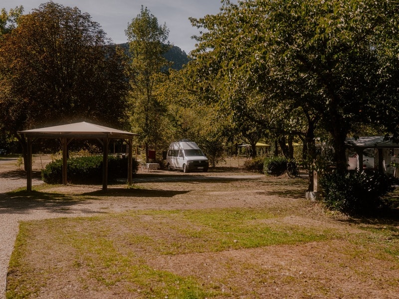 Pauschale Grand Confort 100/115m² : Zelt, Wohnwagen oder Wohnmobil, Strom - Pergola