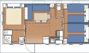 Eco Mobil Home 3Ch. Magdalena  (+ 10 Ans) 29M²  + Terrasse Semi-Couverte [Durée Spéciale Dd]