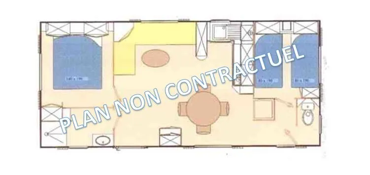 Eco Mobil Home 2 Ch. Celenia (+ De 10 Ans) 25M² + Terrasse Semi-Couverte