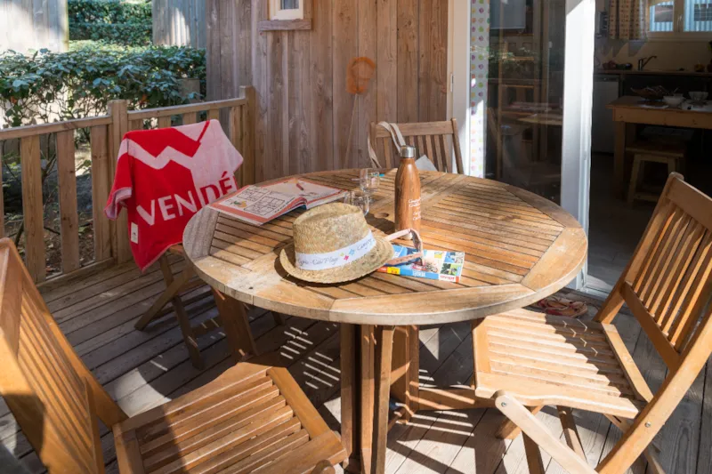 Confort Mobil Home 1Ch. Gloria (2014) 24² + Terrasse Semi-Couverte