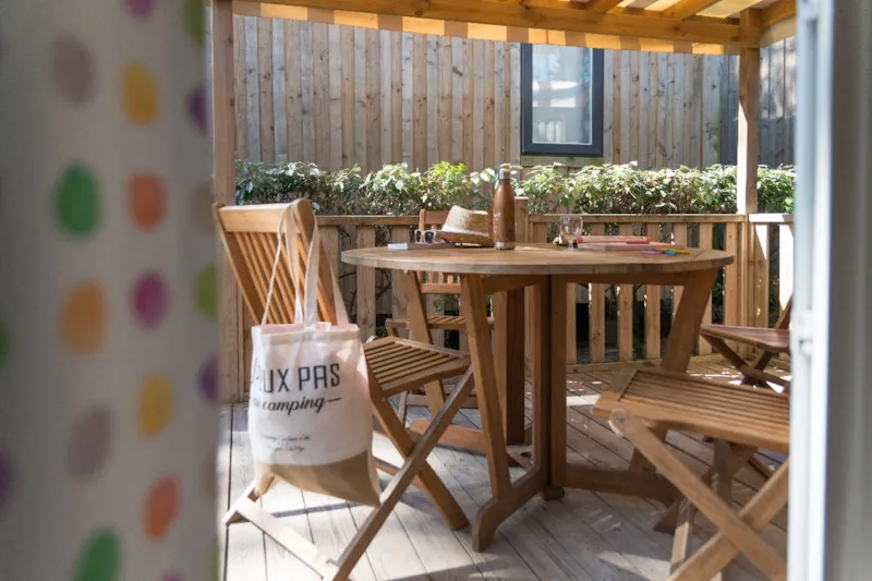 Confort Mobil Home 1Ch. Gloria (2014) 24² + Terrasse Semi-Couverte