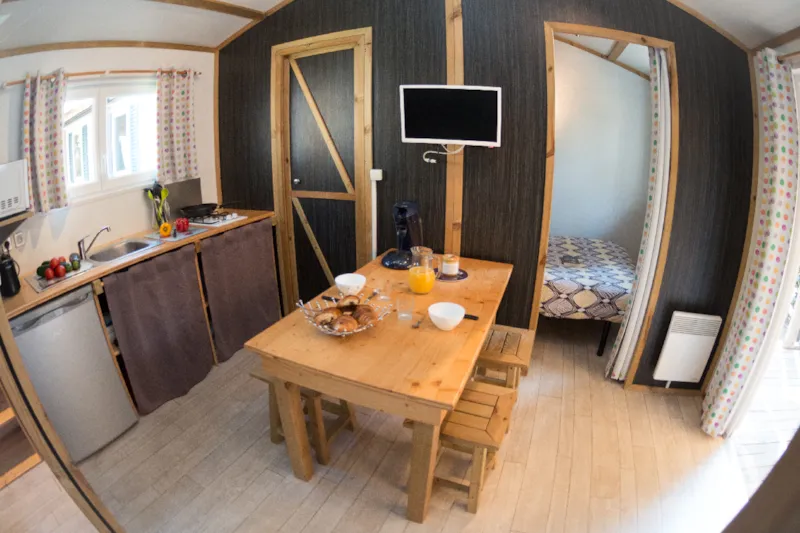 Confort Mobil Home 1Ch. Gloria (2014) 24² + Terrasse Semi-Couverte