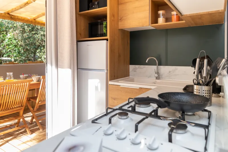 Premium Mobil Home 3 Ch. Ocean (2023) 40M² + Terrasse Semi-Couverte