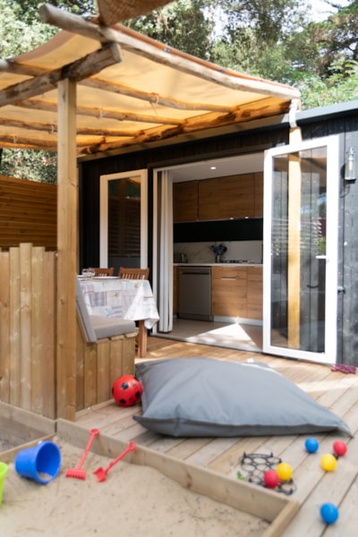 PREMIUM Mobil home  GALET (2023) 31m² + Half-covered terrace — 3
