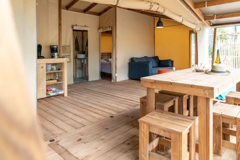 Tente 2Ch. Giroflee (2023) 32 M² + Terrasse Semi-Couverte