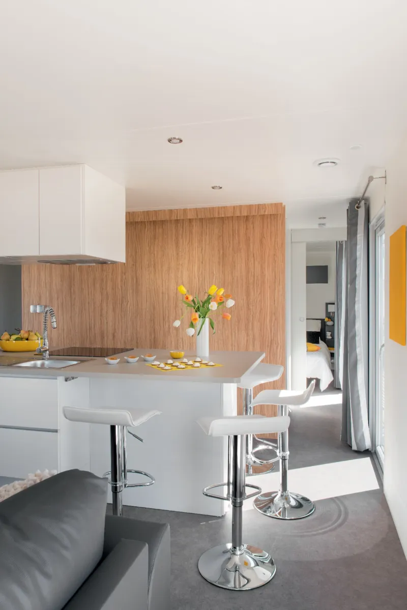 Premium Mobil Home 2Ch. Dunes (2015) 40M² + Terrasse Semi-Couverte