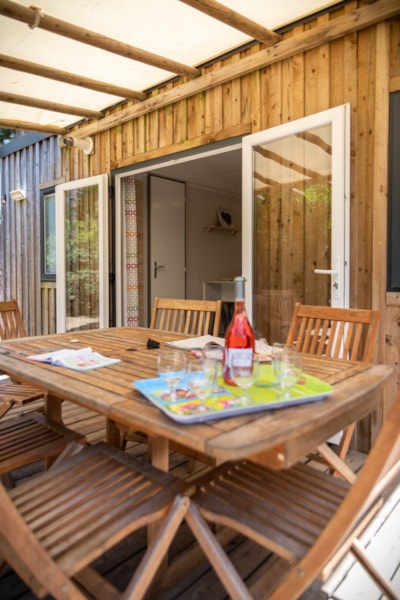 CONFORT Mobil home 3 bedrooms ECUMES (2016) 31m² + Half-covered terrace — 3