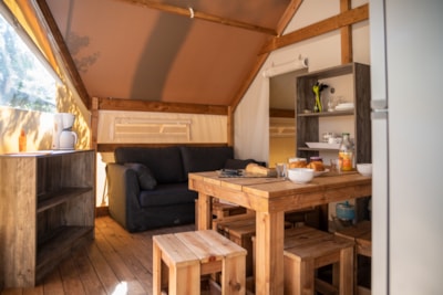 Tent 2 bedrooms GENET (2023) 21 m² + Half-covered terrace — 4