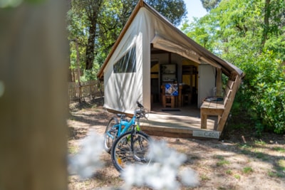 Tent 2 bedrooms GENET (2023) 21 m² + Half-covered terrace — 9
