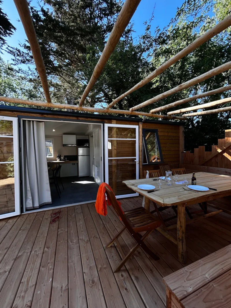 Confort Mobil Home Pmr 2Ch. Catleya 35M² + Terrasse Semi Couverte